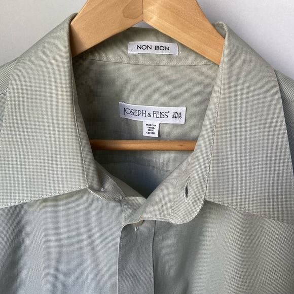 Joseph & Feiss Mens Dress Shirt 34/35 17.5 Cotton - Picture 2 of 4